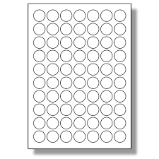 White Circle Stickers